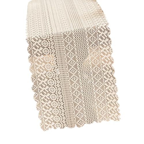pumpumlia Zarte durchsichtige Spitzentischdecke, schnell trocknender Stoff, tragbar für Partys, Picknicks, Veranstaltungen, den täglichen Gebrauch, atmungsaktive Polyester-Tischdecke pumpumlia Zarte durchsichtige Spitzentischdecke, schnell trocknender Stoff, tragbar für Partys, Picknicks, Veranstaltungen, den täglichen Gebrauch, atmungsaktive Polyester-Tischdecke von pumpumlia