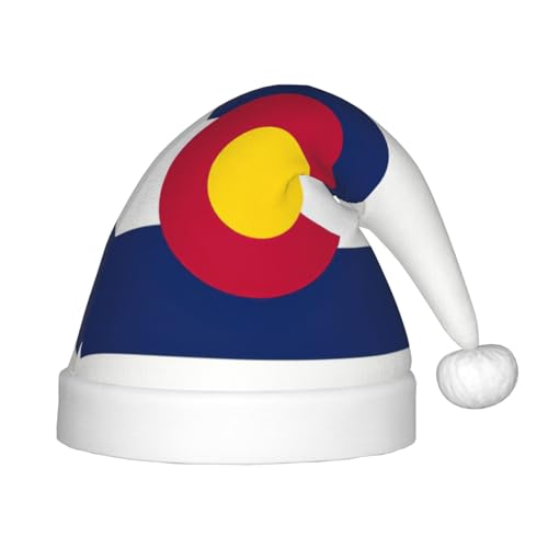 pvinnk Festliche Weihnachtsmütze mit Colorado-Flaggen-Druck, unisex, Weihnachtsfeier, Weihnachtsmannmütze pvinnk Festliche Weihnachtsmütze mit Colorado-Flaggen-Druck, unisex, Weihnachtsfeier, Weihnachtsmannmütze von pvinnk
