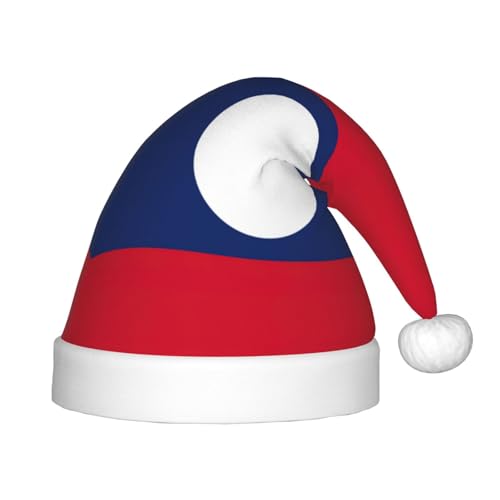 pvinnk Festliche Weihnachtsmütze mit Flagge von Laos, Unisex, für Weihnachten, Partys, Feiertage, Weihnachtszubehör, Weihnachtsmannmütze pvinnk Festliche Weihnachtsmütze mit Flagge von Laos, Unisex, für Weihnachten, Partys, Feiertage, Weihnachtszubehör, Weihnachtsmannmütze von pvinnk