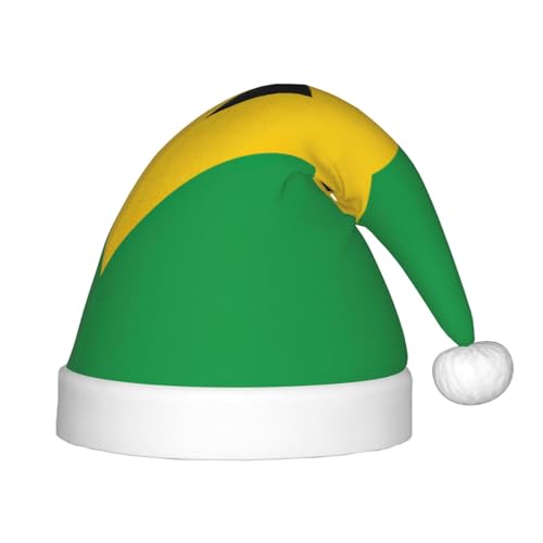 pvinnk Festliche Weihnachtsmütze mit Jamaika-Flagge, Unisex, Weihnachtsfeier, Weihnachtsmannmütze, Weihnachtsmannmütze pvinnk Festliche Weihnachtsmütze mit Jamaika-Flagge, Unisex, Weihnachtsfeier, Weihnachtsmannmütze, Weihnachtsmannmütze von pvinnk
