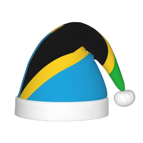 pvinnk Festliche Weihnachtsmütze mit Tansania-Flagge, Unisex, Weihnachten, Partys, Urlaub, Weihnachtszubehör, Weihnachtsmannmütze pvinnk Festliche Weihnachtsmütze mit Tansania-Flagge, Unisex, Weihnachten, Partys, Urlaub, Weihnachtszubehör, Weihnachtsmannmütze von pvinnk