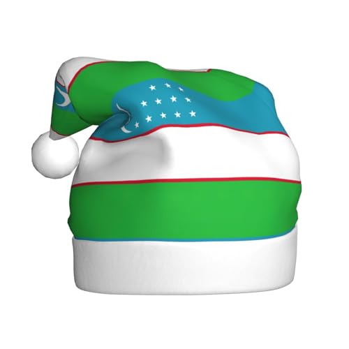 pvinnk Weihnachtsmütze mit Flagge der Republik Usbekistan, Zubehör für Erwachsene Feiertage und Weihnachtsfeiern pvinnk Weihnachtsmütze mit Flagge der Republik Usbekistan, Zubehör für Erwachsene Feiertage und Weihnachtsfeiern von pvinnk