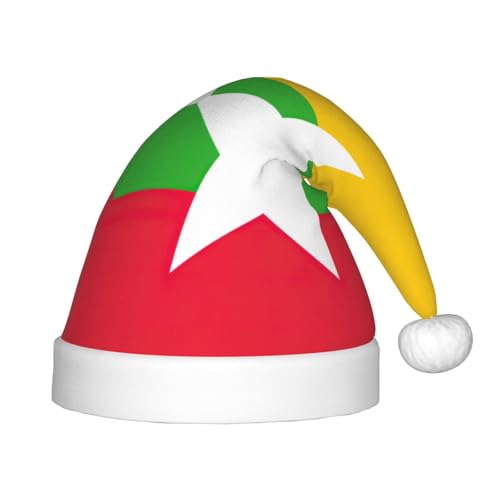 pvinnk Weihnachtsmütze mit Flagge von Myanmar, Unisex, Weihnachtsfeier, Weihnachtsdekoration, Weihnachtsmannmütze pvinnk Weihnachtsmütze mit Flagge von Myanmar, Unisex, Weihnachtsfeier, Weihnachtsdekoration, Weihnachtsmannmütze von pvinnk