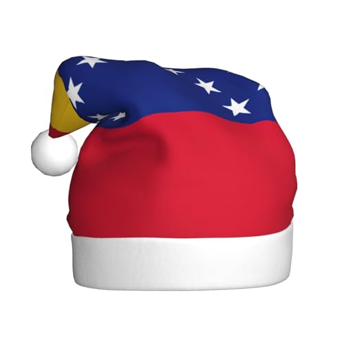 pvinnk Weihnachtsmütze mit Flagge von Venezuela, Zubehör für Erwachsene Feiertage und Weihnachtsfeiern von pvinnk