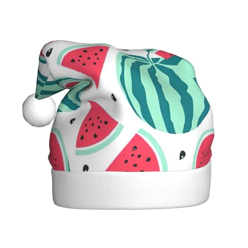 pvinnk Weihnachtsmütze mit Früchten, Wassermelonen-Druck, Zubehör für Erwachsene Feiertage und Weihnachtsfeiern von pvinnk