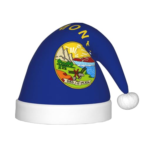 pvinnk Weihnachtsmütze mit Montana-Staatsflagge, Unisex, Weihnachtsmannmütze, Weihnachtsmannmütze pvinnk Weihnachtsmütze mit Montana-Staatsflagge, Unisex, Weihnachtsmannmütze, Weihnachtsmannmütze von pvinnk