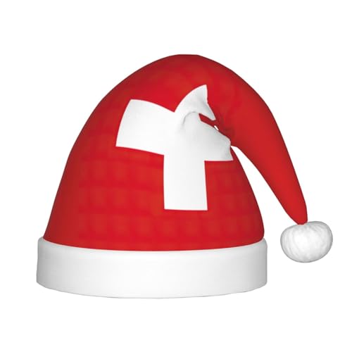 pvinnk Weihnachtsmütze mit Schweizer Flagge, Unisex, Weihnachtsfeier, Weihnachtsdekoration, Weihnachtsmannmütze pvinnk Weihnachtsmütze mit Schweizer Flagge, Unisex, Weihnachtsfeier, Weihnachtsdekoration, Weihnachtsmannmütze von pvinnk