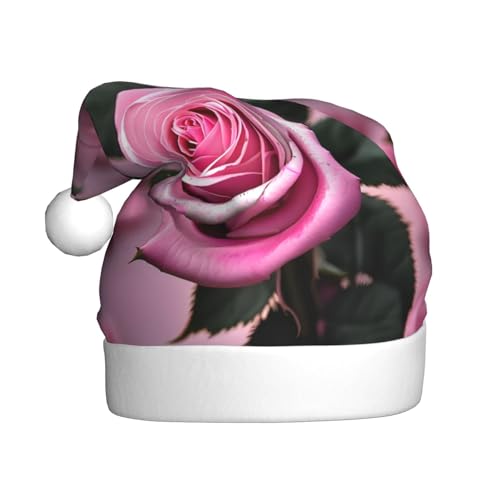 pvinnk Weihnachtsmütze mit rosafarbenem und rosafarbenem Aufdruck, Zubehör für Erwachsene und Weihnachtsfeiern von pvinnk