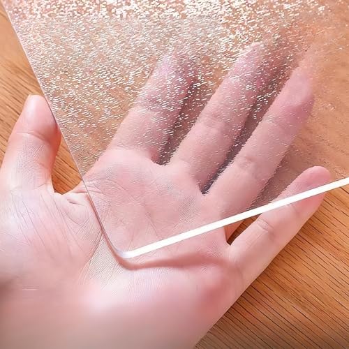 Tischschutz-Folie Plastik-Tischdecke,PVC transparente Tischmatte,PVC Tischfolie Tischdecke,Exquisite Muster und exquisite Dicke,FürEsstischCouchtischUndSchreibtisch，KannDIY(B1.3MM,40 * 55cm) von pykaaiiu