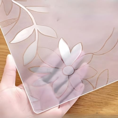 Tischschutz-Folie Plastik-Tischdecke,PVC transparente Tischmatte,PVC Tischfolie Tischdecke,Exquisite Muster und exquisite Dicke,FürEsstischCouchtischUndSchreibtisch，KannDIY(C1.3MM,40 * 60cm) von pykaaiiu