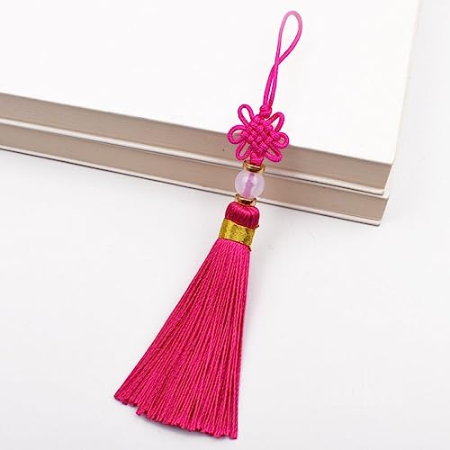 qbodp 10 Stück Kleine Quasten,6cm Chinesische Knoten-Quasten Zum Aufhängen,Handgefertigte Bastelquasten Für Lesezeichen,Schlüsselanhänger,Geschenkanhänger,Kunsthandwerk Und Schmuckherstellung,Rosarot qbodp 10 Stück Kleine Quasten,6cm Chinesische Knoten-Quasten Zum Aufhängen,Handgefertigte Bastelquasten Für Lesezeichen,Schlüsselanhänger,Geschenkanhänger,Kunsthandwerk Und Schmuckherstellung,Rosarot von qbodp