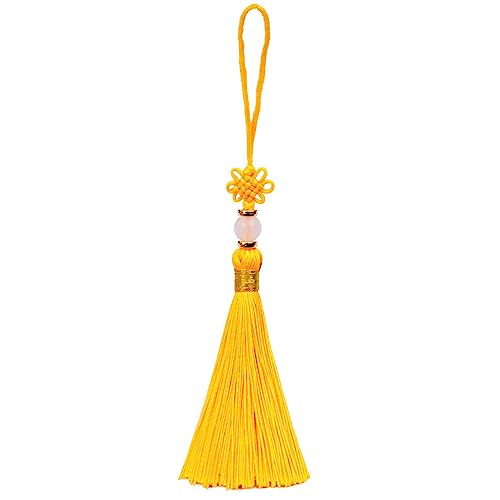 qbodp 10 Stück Kleine Quasten,6cm Chinesische Knotenquasten Zum Aufhängen,Handgefertigte Bastelquasten Für Lesezeichen,Schlüsselanhänger,Geschenkanhänger,Kunsthandwerk Und Schmuckherstellung,Gelb qbodp 10 Stück Kleine Quasten,6cm Chinesische Knotenquasten Zum Aufhängen,Handgefertigte Bastelquasten Für Lesezeichen,Schlüsselanhänger,Geschenkanhänger,Kunsthandwerk Und Schmuckherstellung,Gelb von qbodp