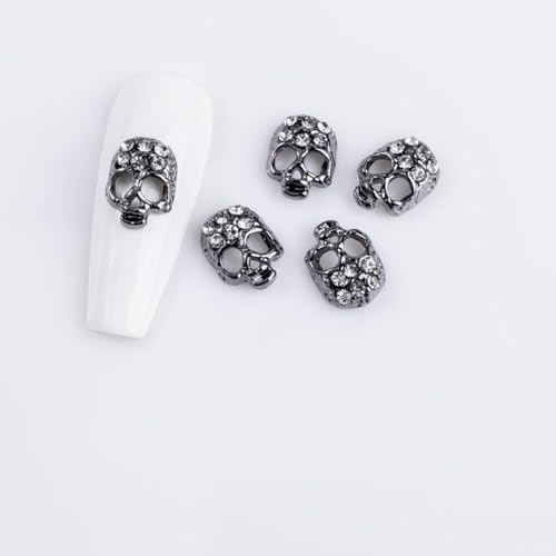 qbodp 20 Stück Halloween Nagel Charms Im Dunklen Stil, Modische Nageldekoration Nagelornamente, Strass Totenkopf Anhänger Für Nägel, Nagelzubehör Nagelkunst Dekorationszubehör, Weiß qbodp 20 Stück Halloween Nagel Charms Im Dunklen Stil, Modische Nageldekoration Nagelornamente, Strass Totenkopf Anhänger Für Nägel, Nagelzubehör Nagelkunst Dekorationszubehör, Weiß von qbodp