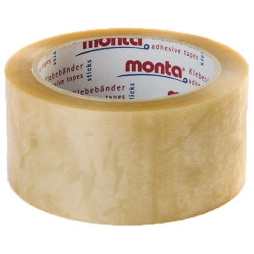 6 Rollen Packband/Klebeband transparent PP, Monta 315, 50 mm x 66 m auf 76mm Kern von qdwq-US
