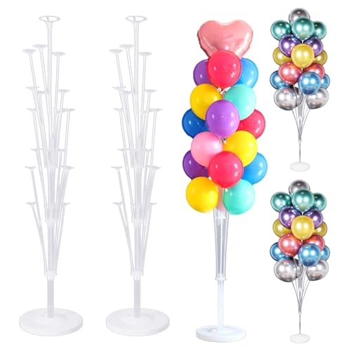 2 Stück Ballonständer, 160 cm Balloon Stand Kit, Wiederverwendbar Desktop Ballonstäbe, Luftballons Ständer Halter für Geburtstag Partydekorationen, Hochzeitsdekorationen, Feste und Partys 2 Stück Ballonständer, 160 cm Balloon Stand Kit, Wiederverwendbar Desktop Ballonstäbe, Luftballons Ständer Halter für Geburtstag Partydekorationen, Hochzeitsdekorationen, Feste und Partys von qhklew