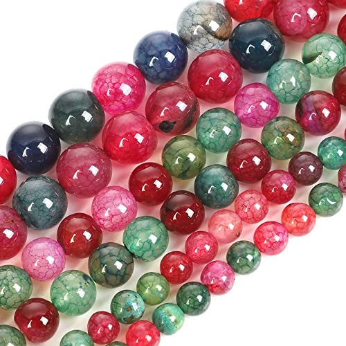 qianho Natursteinperlen, Tigerauge, Turmalin, Amazonit, Achate, Jaspis, rosa Quarzperlen für Schmuckherstellung, DIY, Armband, Zubehör, Perlensortiment (Farbe: Turmalin, Artikeldurchmesser: 4 mm, 90 qianho Natursteinperlen, Tigerauge, Turmalin, Amazonit, Achate, Jaspis, rosa Quarzperlen für Schmuckherstellung, DIY, Armband, Zubehör, Perlensortiment (Farbe: Turmalin, Artikeldurchmesser: 4 mm, 90 von qianho
