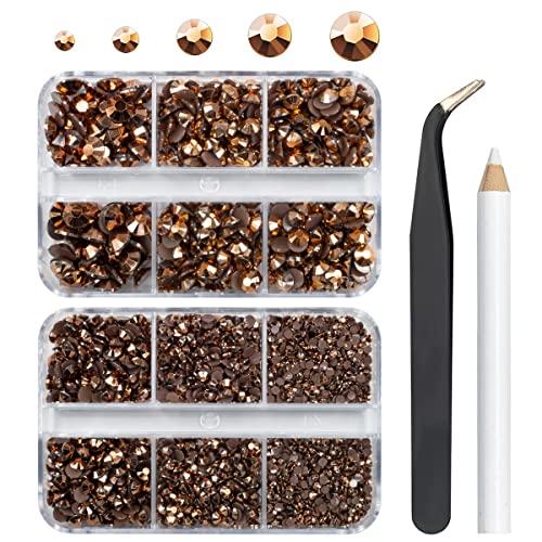 qiipii Braune Retro-Strasssteine aus Kunstharz zum Basteln von Kaffee, flache Rückseite, Gelee-Harzsteine, 2 mm, 3 mm, 4 mm, 5 mm, 6 mm, nicht-Hotfix, alte Kupfer-Edelsteine, Diamanten, Kristalle für qiipii Braune Retro-Strasssteine aus Kunstharz zum Basteln von Kaffee, flache Rückseite, Gelee-Harzsteine, 2 mm, 3 mm, 4 mm, 5 mm, 6 mm, nicht-Hotfix, alte Kupfer-Edelsteine, Diamanten, Kristalle für von qiipii