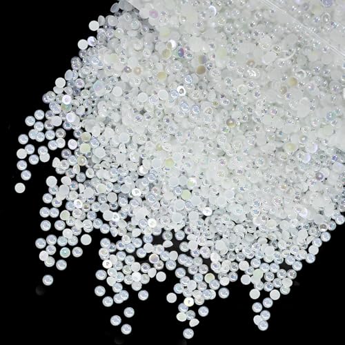 qiipii Halbrunde Perlen, Großpackung mit flacher Rückseite, Perlen für Nägel, Gesicht, Augen, Make-up, Becher, Flaschen, Basteln, Bedazzling, Kleidung, Schuhe, Handys, Autobücher qiipii Halbrunde Perlen, Großpackung mit flacher Rückseite, Perlen für Nägel, Gesicht, Augen, Make-up, Becher, Flaschen, Basteln, Bedazzling, Kleidung, Schuhe, Handys, Autobücher von qiipii