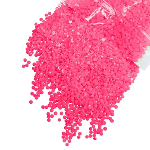 qiipii Harz-Strasssteine zum Basteln von flachen Steinen, Großpackung, nicht Hotfix-Diamanten, Kristalle, Edelsteine, Charms für Gesicht, Augen, Make-up, Becher, Flaschen, DIY Handwerk von qiipii