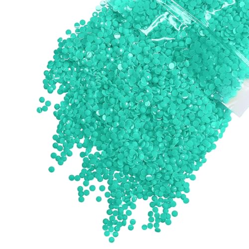 qiipii Harz-Strasssteine zum Basteln von flachen Steinen, Großpackung, nicht Hotfix-Diamanten, Kristalle, Edelsteine, Charms für Gesicht, Augen, Make-up, Becher, Flaschen, DIY Handwerk von qiipii