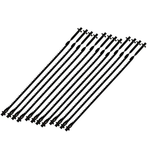 12st 105mm Pinned Scroll Sägeblätter Holzschneiden for Dremel Moto Saw (Größe : Side Cutting) von qinggw