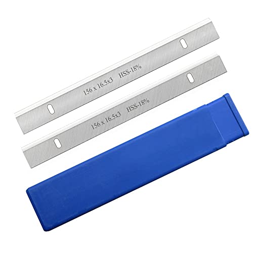 qinggw 1 Paar 6 Zoll 156 mm HSS-Hobelmesser, Dicke, Hobelmesser, 156 x 16,5 x 3 mm, Ersatzteile für Holzbearbeitungswerkzeuge qinggw 1 Paar 6 Zoll 156 mm HSS-Hobelmesser, Dicke, Hobelmesser, 156 x 16,5 x 3 mm, Ersatzteile für Holzbearbeitungswerkzeuge von qinggw