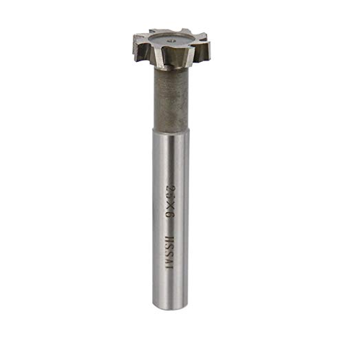 qinggw 1pc T-Nut Fräser HSS Schaftfräser 10-32mm gerader Schaft Fräser for Metallbearbeitung Keyway Werkzeug Hartmetallfräser (Größe : 10x3x6x60mm) von qinggw