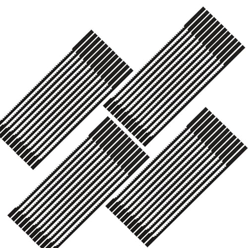 qinggw 48pcs 105mm 4“ Zoll gemerkt Scroll Sägeblätter Holzschneiden for Dremel Moto Saw (Größe : Wood Plastic) von Homry