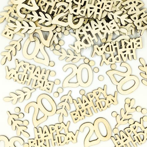 qingmeng 100 Stück Konfetti 20. Geburtstag Holz, 20 Streudeko Geburtstagsdeko Tisch, Luftschlangen 20 Tischdeko Geburtstag Mann Frau 20 Jahre Dekoration qingmeng 100 Stück Konfetti 20. Geburtstag Holz, 20 Streudeko Geburtstagsdeko Tisch, Luftschlangen 20 Tischdeko Geburtstag Mann Frau 20 Jahre Dekoration von qingmeng