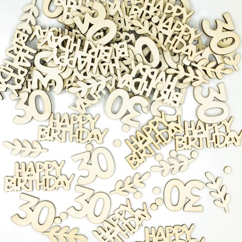 qingmeng 100 Stück Konfetti 30. Geburtstag Holz, 30 Streudeko Geburtstagsdeko Tisch, Luftschlangen 30 Tischdeko Geburtstag Mann Frau 30 Jahre Dekoration qingmeng 100 Stück Konfetti 30. Geburtstag Holz, 30 Streudeko Geburtstagsdeko Tisch, Luftschlangen 30 Tischdeko Geburtstag Mann Frau 30 Jahre Dekoration von qingmeng