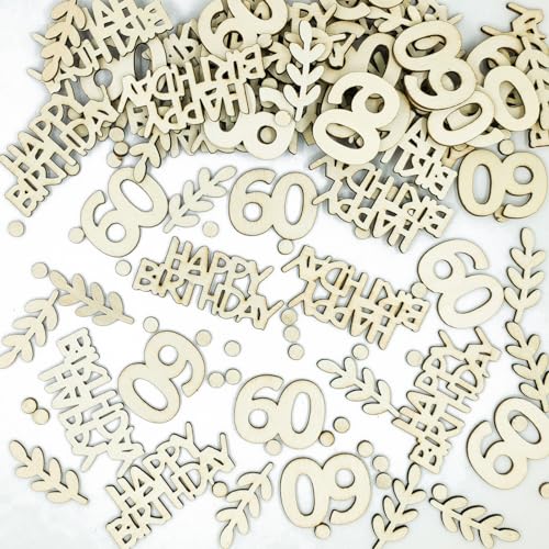 qingmeng 100 Stück Konfetti 60. Geburtstag Holz, 60 Streudeko Geburtstagsdeko Tisch, Luftschlangen 60 Tischdeko Geburtstag Mann Frau 60 Jahre Dekoration qingmeng 100 Stück Konfetti 60. Geburtstag Holz, 60 Streudeko Geburtstagsdeko Tisch, Luftschlangen 60 Tischdeko Geburtstag Mann Frau 60 Jahre Dekoration von qingmeng