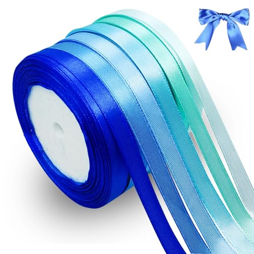 qingmeng 132m Satinband Blau, 10mm Geschenkband Blau Breit, Schleifenband Blau, Geschenkband Hochzeit Stoff, Blauenes Geschenk Band Geschenkbänder für Taufe Geburtstag Deko Geschenkverpackung qingmeng 132m Satinband Blau, 10mm Geschenkband Blau Breit, Schleifenband Blau, Geschenkband Hochzeit Stoff, Blauenes Geschenk Band Geschenkbänder für Taufe Geburtstag Deko Geschenkverpackung von qingmeng