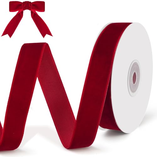 qingmeng 9m Samtband Rot, Satinband 20mm Geschenkband Breit Schleifenband Weihnachten Rots Band Ribbon Dekoband Geschenkbänder zum Basteln für Geschenkverpackung Weihnachtsdeko qingmeng 9m Samtband Rot, Satinband 20mm Geschenkband Breit Schleifenband Weihnachten Rots Band Ribbon Dekoband Geschenkbänder zum Basteln für Geschenkverpackung Weihnachtsdeko von qingmeng
