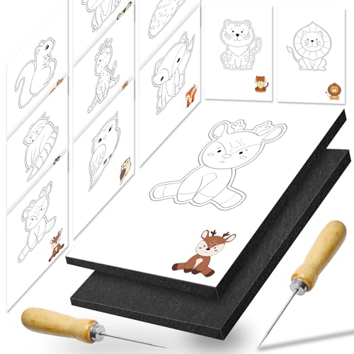 qingmeng Prikelnadeln Set Kinder, Prickelset Kinder ab 3, Prikelnadeln Set Kinder 3 Jahre mit 2 Prickelfilz 2 Prickelnadel 10 Stickbilder, Bastelsachen für kinder Verwendung unter Aufsicht der Eltern qingmeng Prikelnadeln Set Kinder, Prickelset Kinder ab 3, Prikelnadeln Set Kinder 3 Jahre mit 2 Prickelfilz 2 Prickelnadel 10 Stickbilder, Bastelsachen für kinder Verwendung unter Aufsicht der Eltern von qingmeng