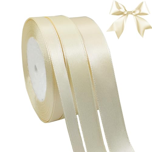 qingmeng Satinband Creme, 66m Geschenkband Beige Breit, 10mm/15mm/20mm Schleifenband Creme, Geschenkband Hochzeit Stoff, Beige Geschenk Band Geschenkbänder für Taufe Geburtstag Deko Geschenkverpackung qingmeng Satinband Creme, 66m Geschenkband Beige Breit, 10mm/15mm/20mm Schleifenband Creme, Geschenkband Hochzeit Stoff, Beige Geschenk Band Geschenkbänder für Taufe Geburtstag Deko Geschenkverpackung von qingmeng
