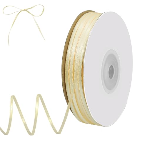 qingmeng Satinband Creme, 91m Geschenkband Beige Breit, 3mm Schleifenband Creme, Geschenkband Hochzeit Stoff, Beige Geschenk Band Geschenkbänder für Taufe Geburtstag Deko Geschenkverpackung qingmeng Satinband Creme, 91m Geschenkband Beige Breit, 3mm Schleifenband Creme, Geschenkband Hochzeit Stoff, Beige Geschenk Band Geschenkbänder für Taufe Geburtstag Deko Geschenkverpackung von qingmeng