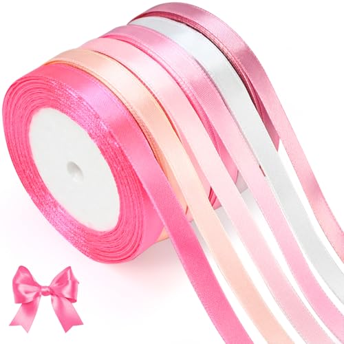 qingmeng Satinband Rosa, 132m Geschenkband Breit, 10mm Schleifenband Rosa, Geschenkband Hochzeit Stoff, Rosegold Geschenk Band Geschenkbänder für Taufe Geburtstag Deko Geschenkverpackung qingmeng Satinband Rosa, 132m Geschenkband Breit, 10mm Schleifenband Rosa, Geschenkband Hochzeit Stoff, Rosegold Geschenk Band Geschenkbänder für Taufe Geburtstag Deko Geschenkverpackung von qingmeng