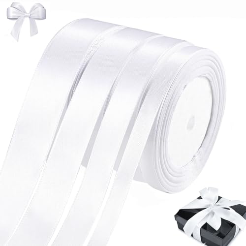 qingmeng Satinband Weiss, 88m Geschenkband Weiss Breit, 6/10/15/20mm Schleifenband, Geschenkband Weiß Hochzeit Stoff, Ribbon Geschenk Band für Taufe Geburtstag Deko Geschenkverpackung qingmeng Satinband Weiss, 88m Geschenkband Weiss Breit, 6/10/15/20mm Schleifenband, Geschenkband Weiß Hochzeit Stoff, Ribbon Geschenk Band für Taufe Geburtstag Deko Geschenkverpackung von qingmeng