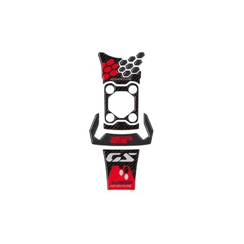 Für R 1300 GS R1300GS ADV TROPHY 2025 Motorradzubehör 3D-Epoxidharz-Aufkleber Tankpad-Schutzaufkleber(Red) von qiuboou