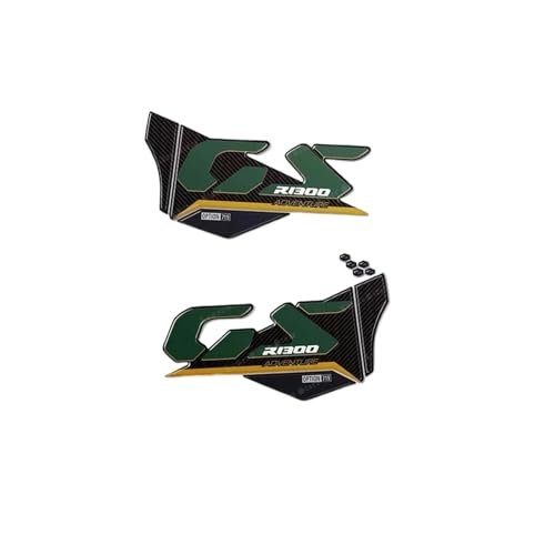 Für R 1300 GS R1300GS ADV TROPHY 2025 Zubehör 3D Epoxidharz Tankpad Schutzaufkleber Dekorativer Aufkleber(Grün) von qiuboou