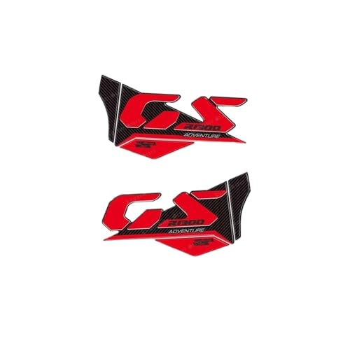 Für R 1300 GS R1300GS ADV TROPHY 2025 Zubehör 3D Epoxidharz Tankpad Schutzaufkleber Dekorativer Aufkleber(Red) von qiuboou