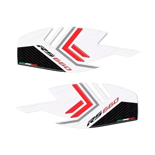 Für RS660 RS 660 2024 Motorradzubehör Tankpad-Aufkleber 3D-Epoxidharz-Schutzaufkleber(Red) von qiuboou