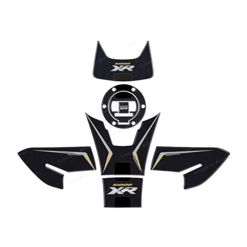 Für S1000XR S 1000 XR Motorrad Zubehör 3D Epoxidharz Tank Pad Schutz Aufkleber Kit Aufkleber(Yellow) von qiuboou