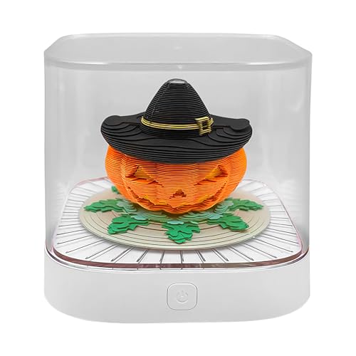 qixeuoa 3D Kalender 2026 Schreibtisch - Halloween Kürbis 3D Notizblock | LED Beleuchteter Tischkalender Notizblock Für Büro Nachttisch Wohnzimmer Home Office Konferenzraum qixeuoa 3D Kalender 2026 Schreibtisch - Halloween Kürbis 3D Notizblock | LED Beleuchteter Tischkalender Notizblock Für Büro Nachttisch Wohnzimmer Home Office Konferenzraum von qixeuoa