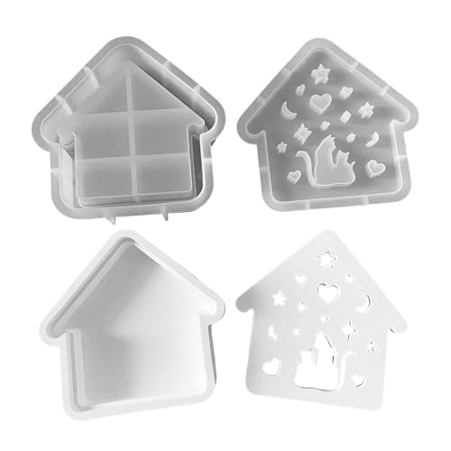 qixeuoa Home Silikonschablone | Katzenhaus Kerzen Gießform | Deko Niedliches Bastelwerkzeug Für Schreibtisch Halloween Kinderzimmer Wohnzimmer qixeuoa Home Silikonschablone | Katzenhaus Kerzen Gießform | Deko Niedliches Bastelwerkzeug Für Schreibtisch Halloween Kinderzimmer Wohnzimmer von qixeuoa