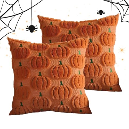 qixeuoa Kissenbezug Herbsst Dekokissen,2 Set,Kurbis Herbsst Sofakissen Bezüge,Wolle Kurbis Couchkissen,Für Sofa Bett Balkon Landhausstil Herbstparty qixeuoa Kissenbezug Herbsst Dekokissen,2 Set,Kurbis Herbsst Sofakissen Bezüge,Wolle Kurbis Couchkissen,Für Sofa Bett Balkon Landhausstil Herbstparty von qixeuoa