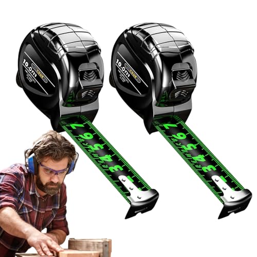 qixeuoa Maßbänder - 2er Set Wasserdichtes Metall-Rollmaß,Wasserdichtes Holzwerkzeug Fluoreszierende Doppelskala Rollbandmaß Für Haushalt qixeuoa Maßbänder - 2er Set Wasserdichtes Metall-Rollmaß,Wasserdichtes Holzwerkzeug Fluoreszierende Doppelskala Rollbandmaß Für Haushalt von qixeuoa