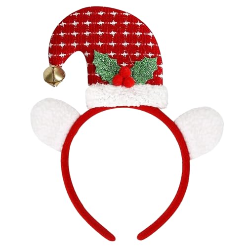 qiyifang Weihnachts-Stirnband | Stirnbänder für Weihnachten - Festliches Urlaubsparty-Zubehör, Weihnachtskostüm-Zubehör, Weihnachts-Kopfhut-Aufsätze für Frauen oder Mädchen von qiyifang