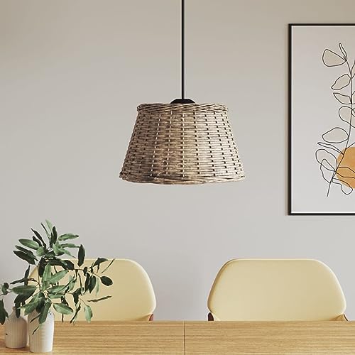 qohoio Lampenschirm Lamp Shade Lampenschirm FüR Tischlampe Lampenschirm Stehlampe Braun Ø50x30 cm Korbweide qohoio Lampenschirm Lamp Shade Lampenschirm FüR Tischlampe Lampenschirm Stehlampe Braun Ø50x30 cm Korbweide von qohoio