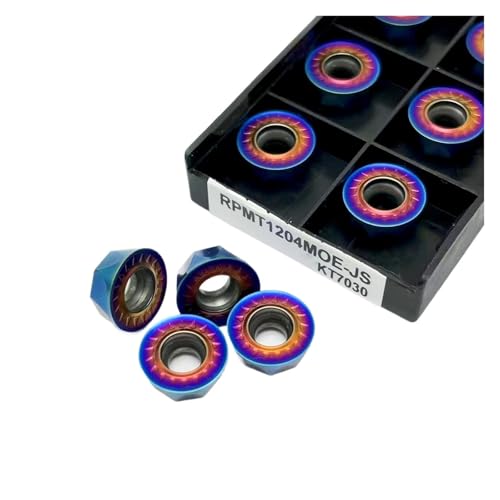 10PCS RPMT1204MOE KT7030 Fräser für externe Drehwerkzeuge aus harter Legierung, rund, geeignet für Edelstahl von quetwef